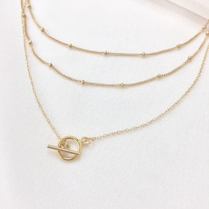 "Sophie" 14 Carat Gold Necklace | 1+2