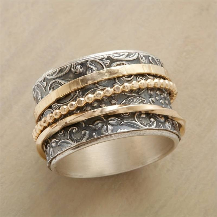 Vintage Antique Gold and Silver Ring