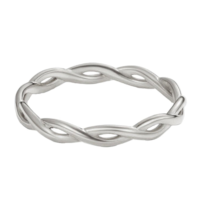 18K Silver Rotating Ring Infinity