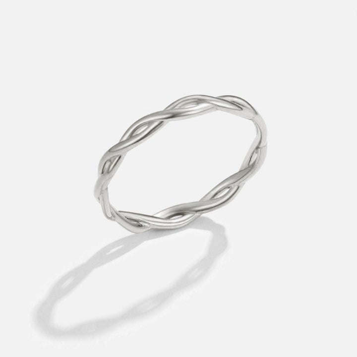 18K Silver Rotating Ring Infinity