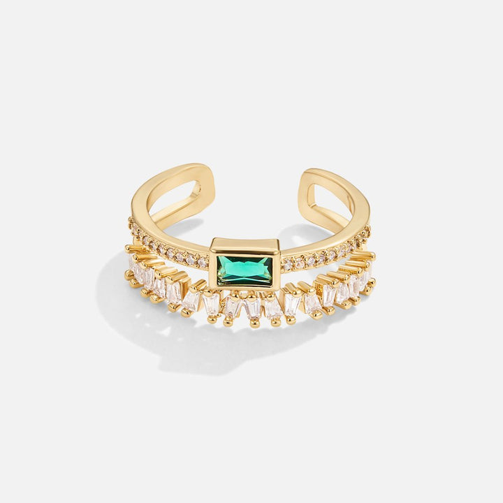 Eugénie - Layered Crystal Ring