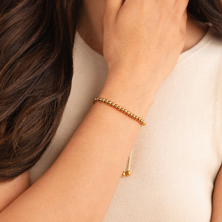 Nila - Gold-plated bracelet with beads