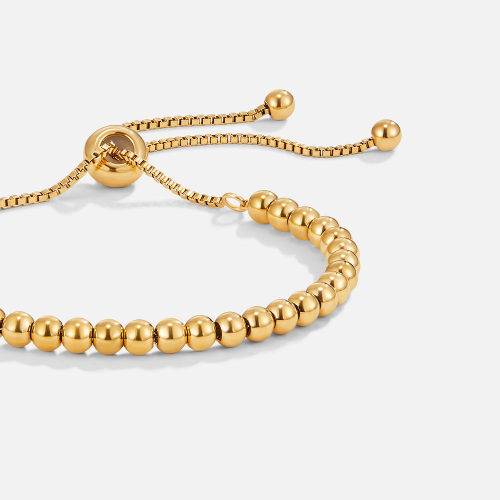 Nila - Gold-plated bracelet with beads