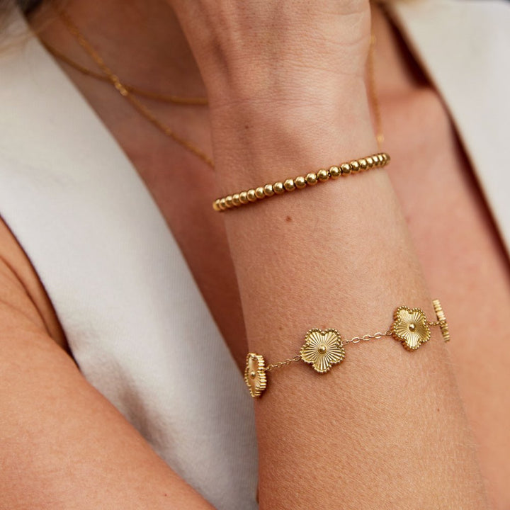 Nila - Gold-plated bracelet with beads