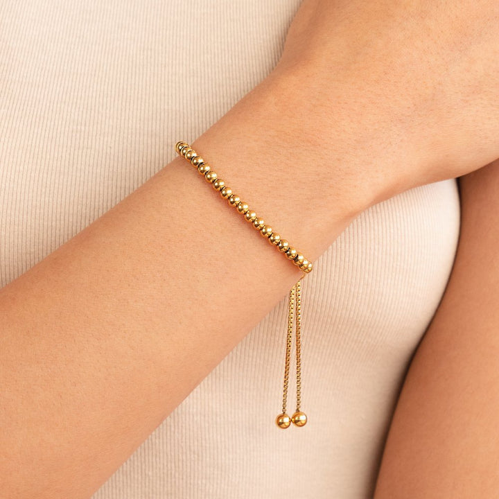 Nila - Gold-plated bracelet with beads