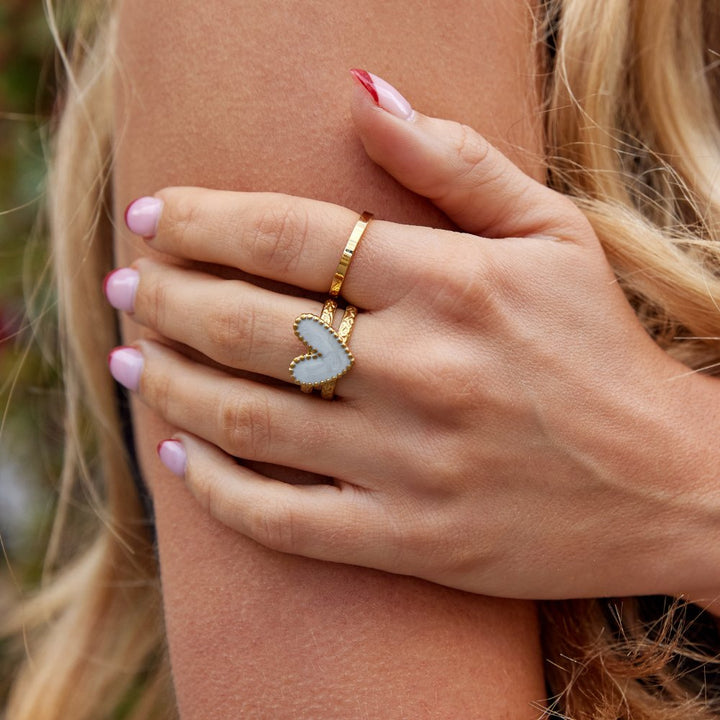 Gold Ring 'Pure Heart'