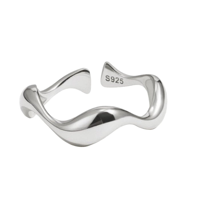 Silver Waves Ring
