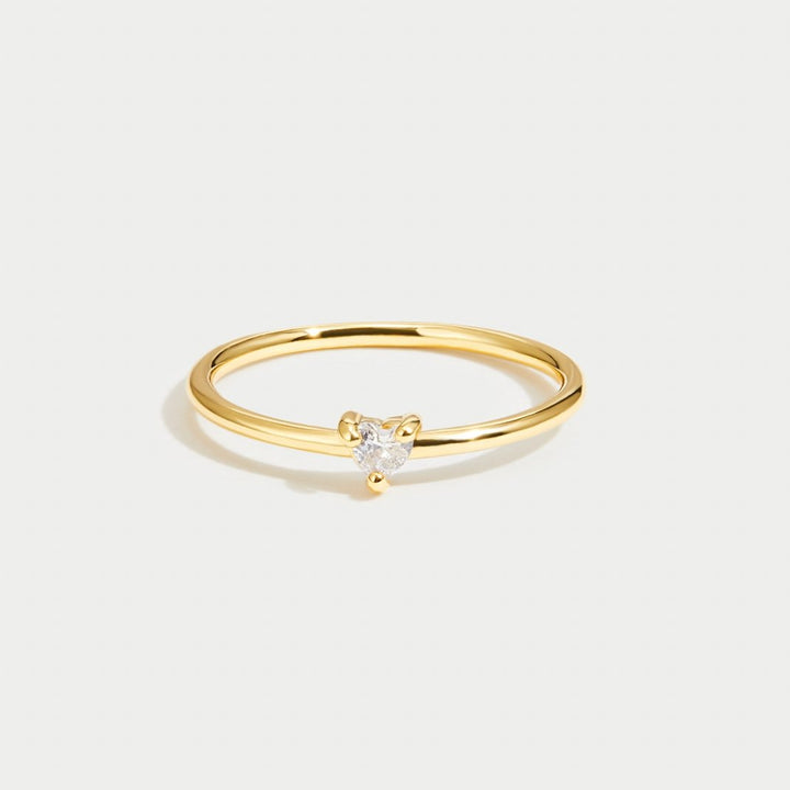 Jimena - Heart Ring in Crystal