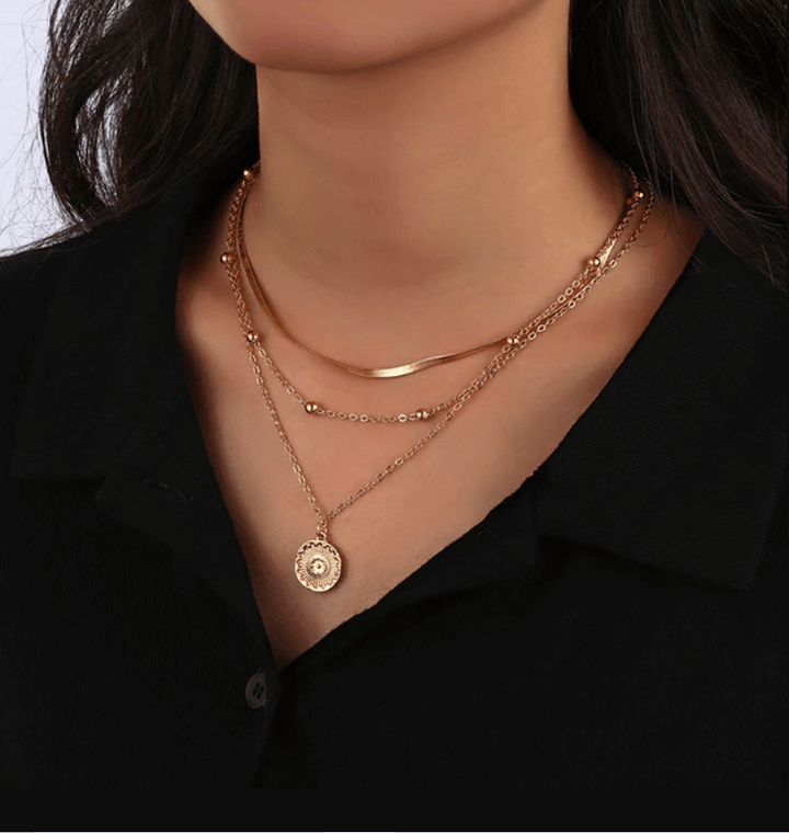 "Ana" 14 Carat Gold Necklace | 1+2