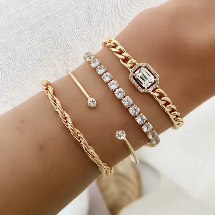 Domitia Calvina - Bracelet Set - Gold