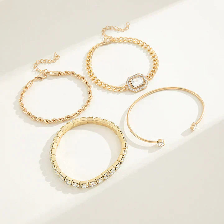 Domitia Calvina - Bracelet Set - Gold