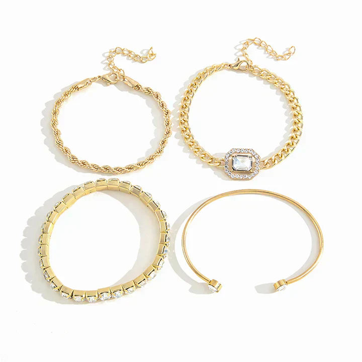 Domitia Calvina - Bracelet Set - Gold